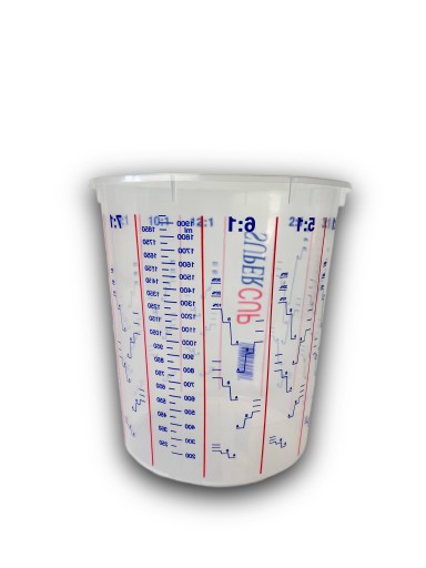 Pohár na maľovanie so stupnicou, 2240 ml, na živice a laky, s odmerkou