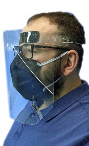 OCHRANNÝ ŠTÍT NA TVÁR TRANSPARENTNÁ MASKA