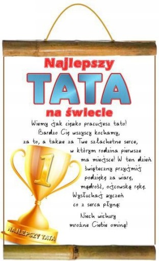 Diplom pre najlepšieho otca