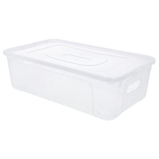 Nádoba organizéra, 5l box, priehľadný box s krytom, plastový box