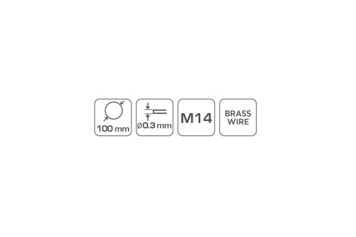 Kotúčová kefa 100 mm M14 Hogert HT7D722