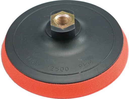 GUMOVÝ DISKOVÝ KOTÚČ SO SUCHÝM zipsom NA UHLOVÚ BRÚSKU 125MM