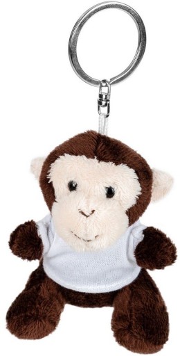 Maskot Keychain Karly the Monkey v tričku - 8cm