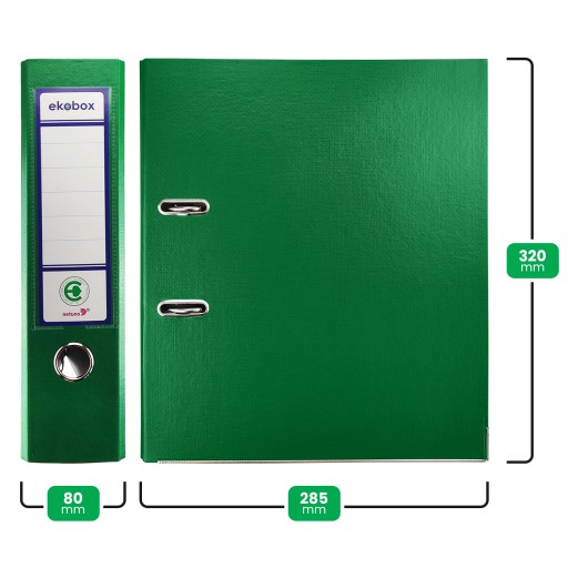 Kancelársky zakladač s pákou, široký A4 PP EKOBOX 80mm RUŽOVÝ