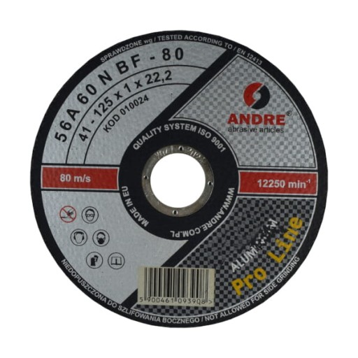 ANDRE ALUMINIUM PRO REZNÉ KOTOUČE 41 125X1.0