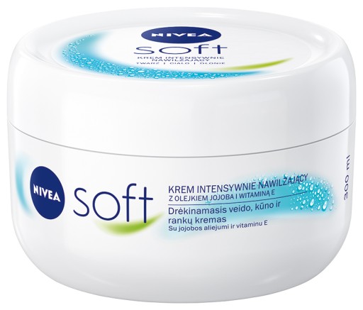 NIVEA SOFT Jemný hydratačný krém na telo a ruky - Balzam 300 ml