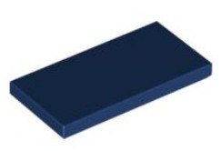 LEGO TILE 87079 2x4 tmavomodrá (4g) 4 ks.