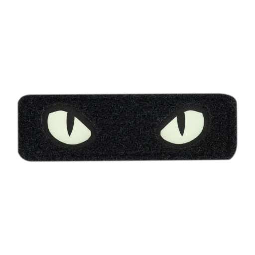 NÁŠPISKA CAT EYES CAT EYES TYP 2 LASEROM REZANÝ VELCRO SVIETEĽNÝ M-TAC ČIERNA