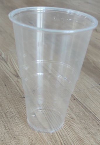 PLASTOVÝ POHÁR NA PIVO 500ML - 6 kusov