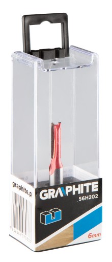 Dvojbřitá stopková fréza, HM, 6 x 19 mm, stopka 8 mm