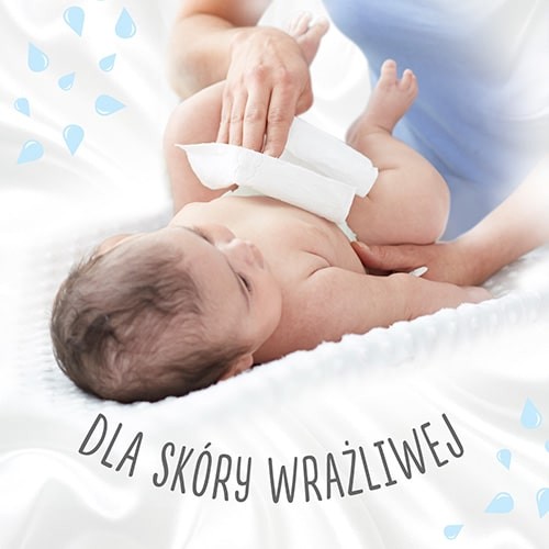 Vlhčené obrúsky Huggies Pure 56 ks. 99% čistá voda