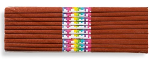 CRIPPED hodvábny papier 50x200cm hnedý 10 kusov HAPPY COLOR