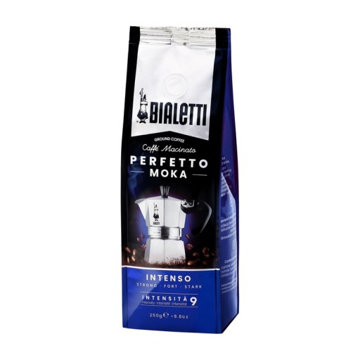BIALETTI Perfetto Moka INTENSO mletá káva 250g