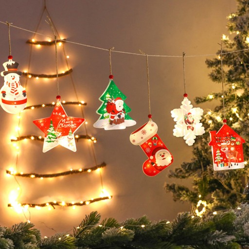 VIANOČNÁ DEKORÁCIA LED vianočná gulička lampa na vianočný stromček