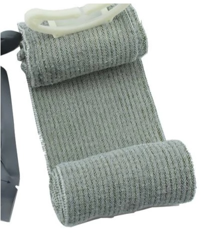 BANDÁŽ Individuálny vojenský obväz 10 cm x 4,5 m šedý