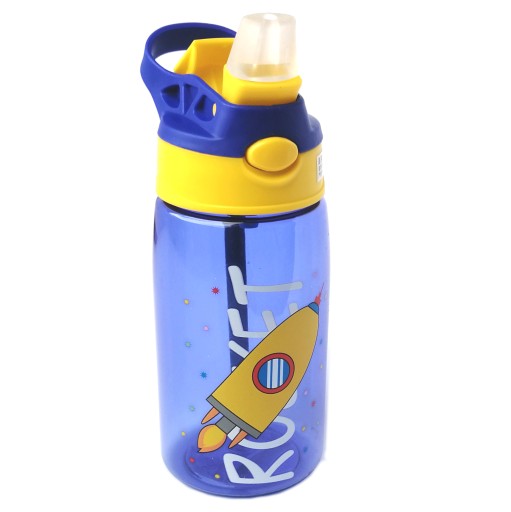 FĽAŠA SO SLAMIČKOU S HLADKOU PRE DETI 480 ml