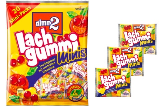 Sada mini želé balíčkov Smiej Jelly Babies Nimm2 Lach Gummi 10ks De