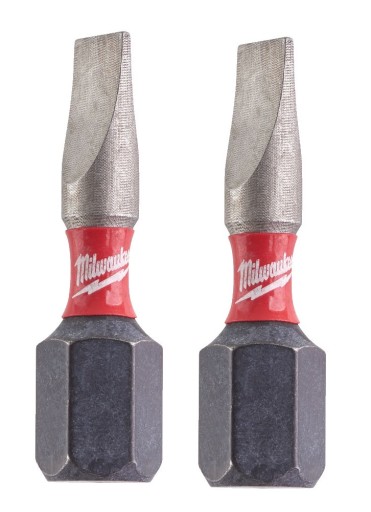 Skrutkovač s plochým bitom Milwaukee 2ks Impact SL0,6x4,5