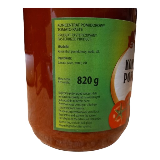 Paradajkový koncentrát 30% 900ml Edmal