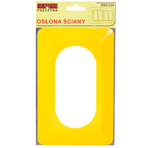Kryt na stenu pre dvojitý vypínač OSX-220 Yellow
