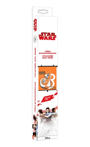SLNEČNÁ ŽALÚZA 1KS 36*45CM STAR WARS BB8
