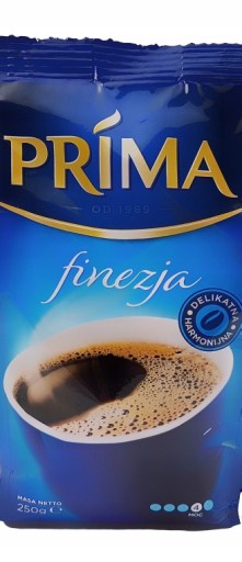 PRIMA FINEZJA MLETÁ KÁVA MODRÁ 250g DÁTUM: 13.09.2024