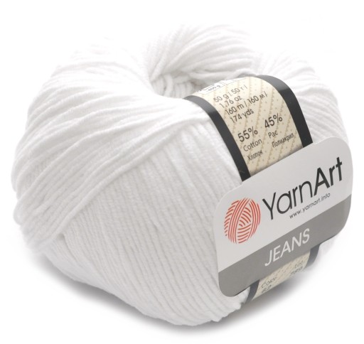 Džínsová bavlna-akrylová priadza - YarnArt - 62, 50 g, 160 m
