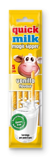 Vanilkové mlieko Slamková tuba 30g Rýchle mlieko