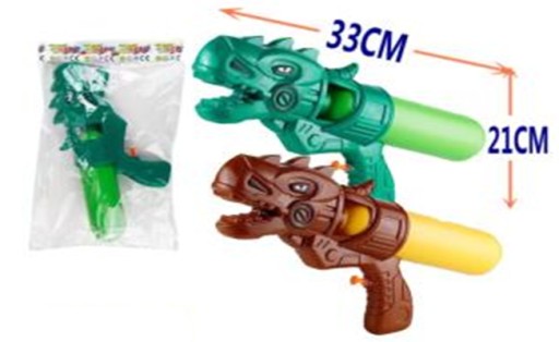 VODNÁ ZBRAŇ PUŠKA VODNÝ PUNDER PSIKAWKA 33 CM DINOSAUR