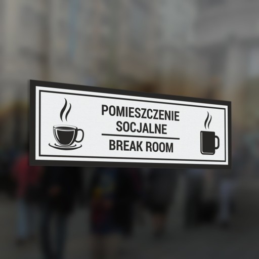 Samolepka na dvere - Spoločenská miestnosť 10x30