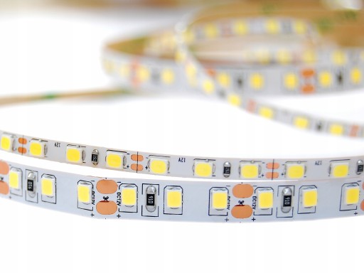 120 LED pásik, úzky, tenký, SLIM, 4mm, 1m, STUDENÝ