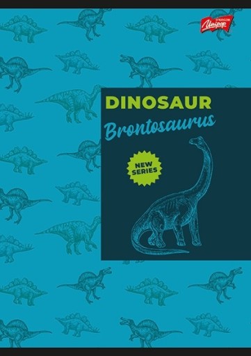 Zápisník A5 16k mriežka Dinosaur Unipap