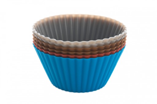 6 silikónových foriem na muffiny na sušienky