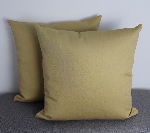 Béžová prírodná obliečka na vankúš 45x45 záhradná hrubá bavlna