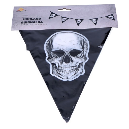 Halloween girlanda banner lebka visiace vlajky