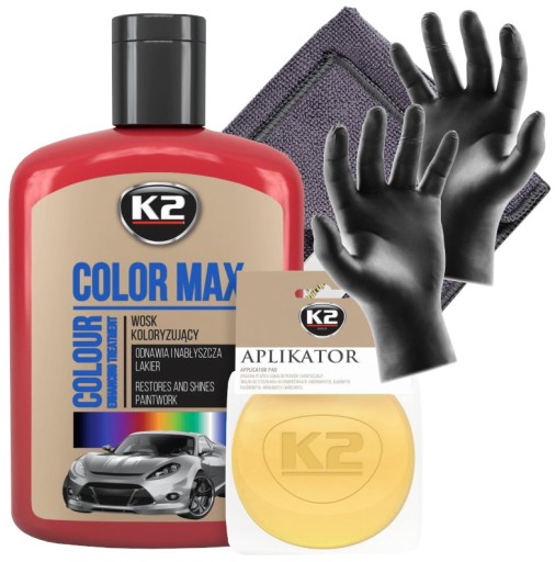 K2 COLOR MAX 200ML ČERVENÝ FARBIACI VOSK ReMA