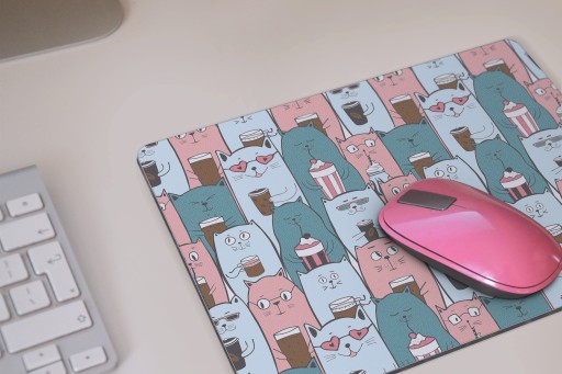Funny CATS podložka pod myš na kávu pre mačky