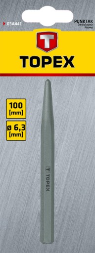 Dierovač 6,3 x 100 mm TOPEX 03A441