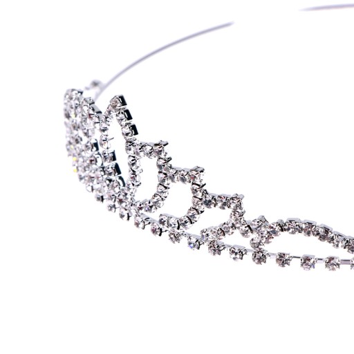 DIADEM TIARA svadobné CROWN zdobenie vlasov spoločenstvo