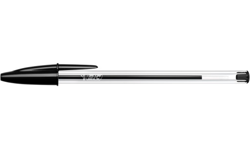 Tradičný čierny 1,0m BIC KRISTÁLOVÝ BALLPOINT