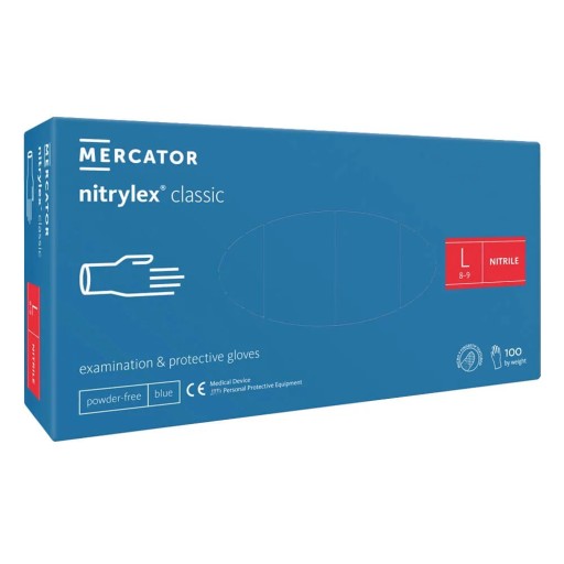 Nitrilové rukavice NITRYLEX Classic Blue Rukavice modré 100 kusov L