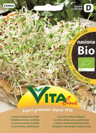 BIO semienka lucerny na klíčky 20 g - RAD VITA