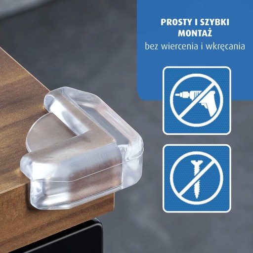 Rohy chrániace sklenené stolíky, 4 ks, REER