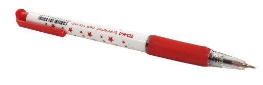 TOMA Star zasúvacie guľôčkové pero, červené