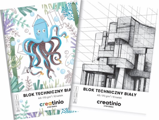 CREATINIO TECHNICAL BLOCK A3 BIELY 10 listov 170G