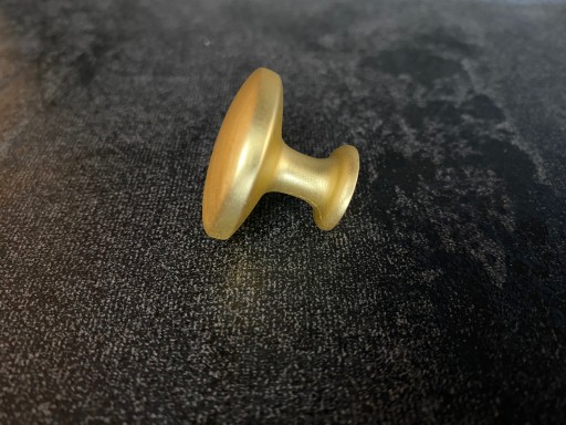 Okrúhla nábytková kľučka fi-30mm GG17-G33, matná zlatá
