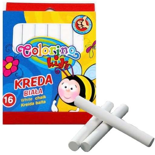 Colorino Bezprašná biela krieda 16 ks 14786
