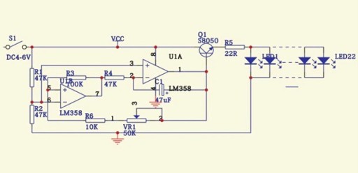 Blikajúce, plávajúce, pulzujúce LED srdce s efektom červeného svetla DIY Kit