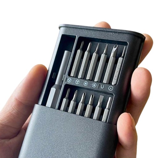 SADA PRESNÝCH SKRUTKOVAČOV GSM TORX 25 V 1 PEVNÁ OCEL NA TELEFÓN