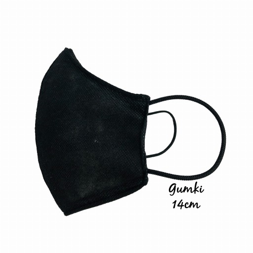 Opakovane použiteľná čierna PL ochranná maska
